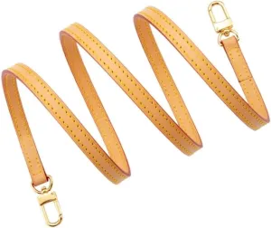 Vachetta Leather Strap Replacement, Purse Shoulder Bags Strap for Handbags Pochette Little Pouch Speedy Nano Noe and Multi Pochette Accessories with Gift Box(Width:0.43in X Length:23.6in)(B)
