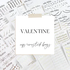 VALENTINES • YY Collection • Oops   Overstock Themed Foiled Tuesday Bags