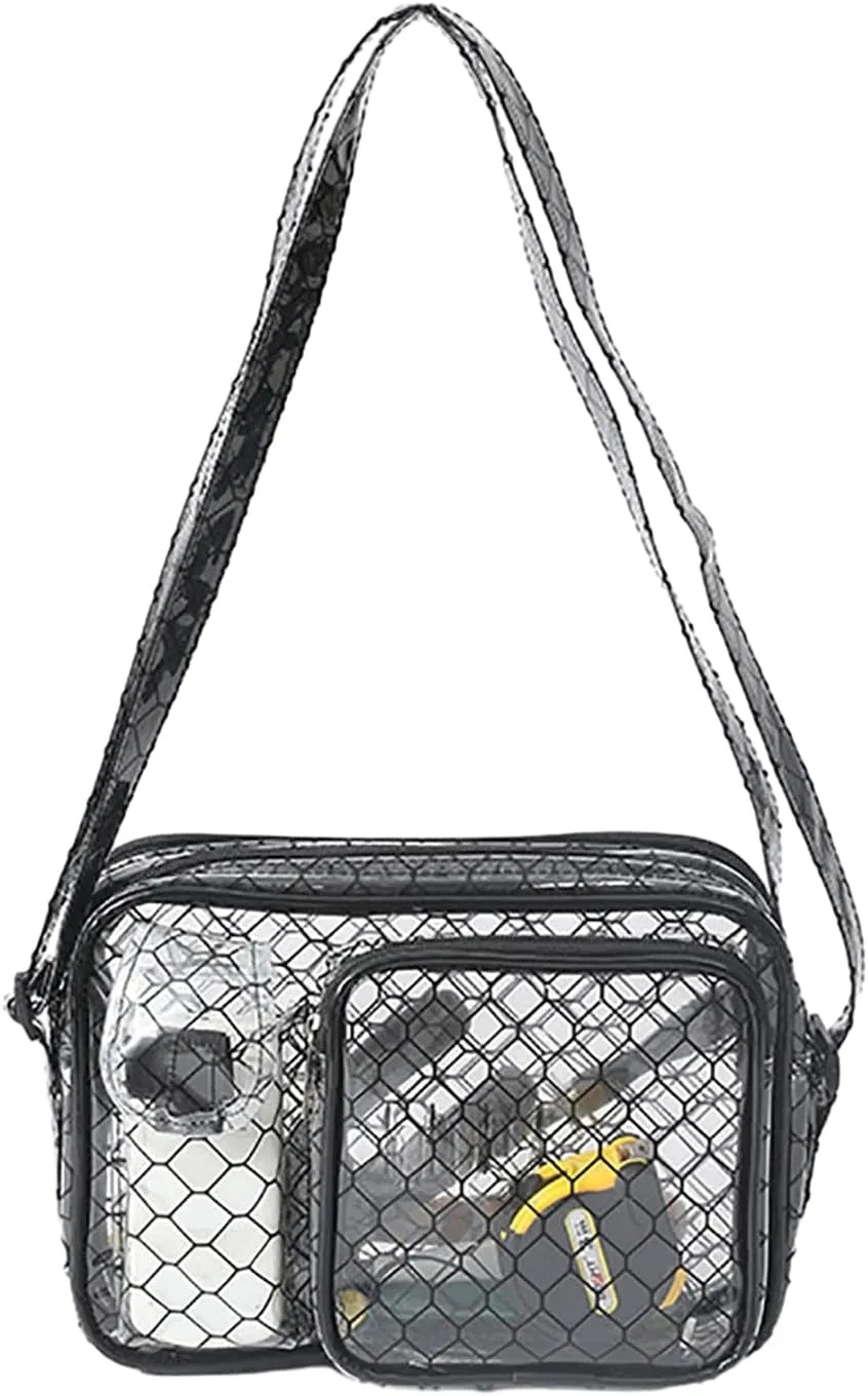 Versatile Engineer Bag Transparent PVC Shoulder Bags Large Capacity for Semiconductor Cleanrooms PVC