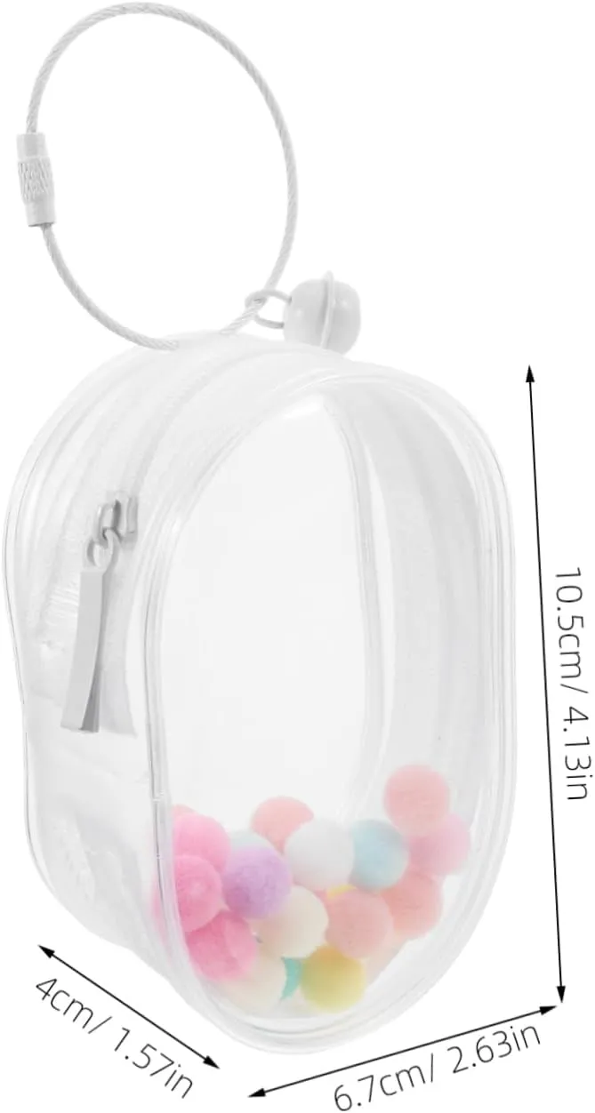 VICASKY PVC Case for Baby High Transparency Doll Walking Bag Portable Storage Bag Toy Display Case Doll Carrier