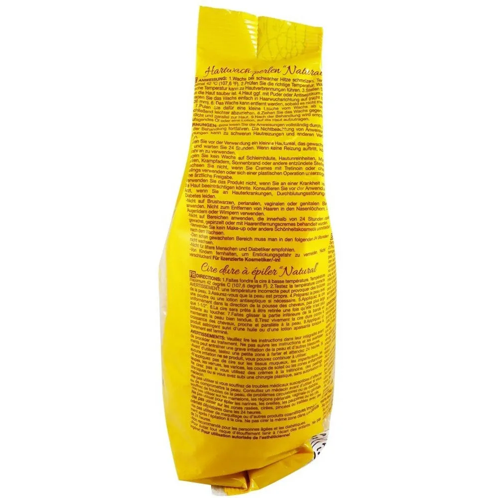 Waxness Natural Film Hard Wax Beads - Made in Italy / 2.2 lbs. - 35.27 oz. - 1 kg. Each X 4 Bags = 8.8 Lbs