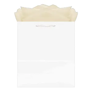 White Medium Solid Glossy Bag 1 CT