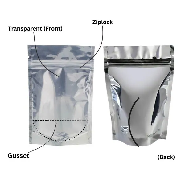 Wholesale 10,000pcs 240 x 370mm   50mm Stand-Up Aluminium Foil Mylar Zip Lock Bags - Ideal for Food Storage, Packaging & More