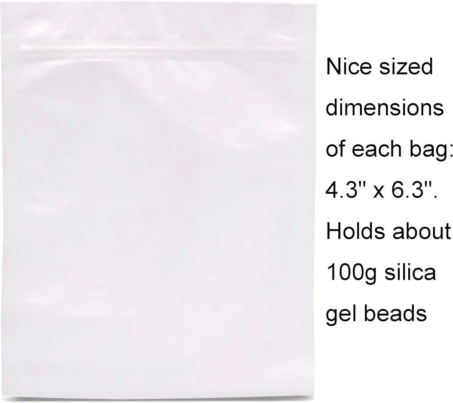 Wisesorb 20 Pack of Paper Bags, Zip Lock Resealable Nonwoven Zip Bags, Breathable for Small Items, Silica Gel Beads, Desiccant, Jewelry, Samples, 4.3 by 6.3 Inch