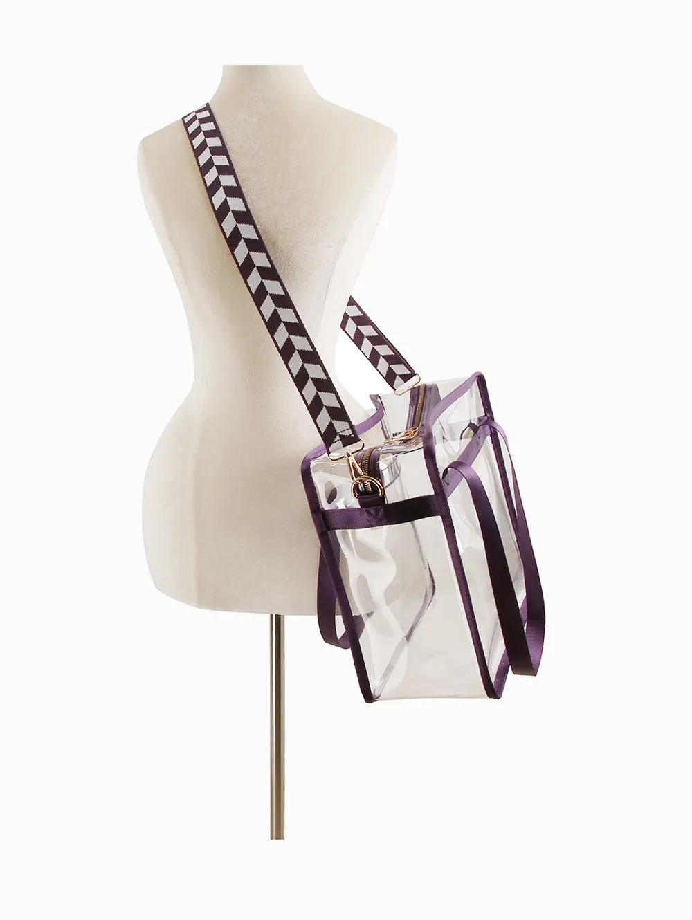 Women Transparent Clear Hobo Tote Handbag