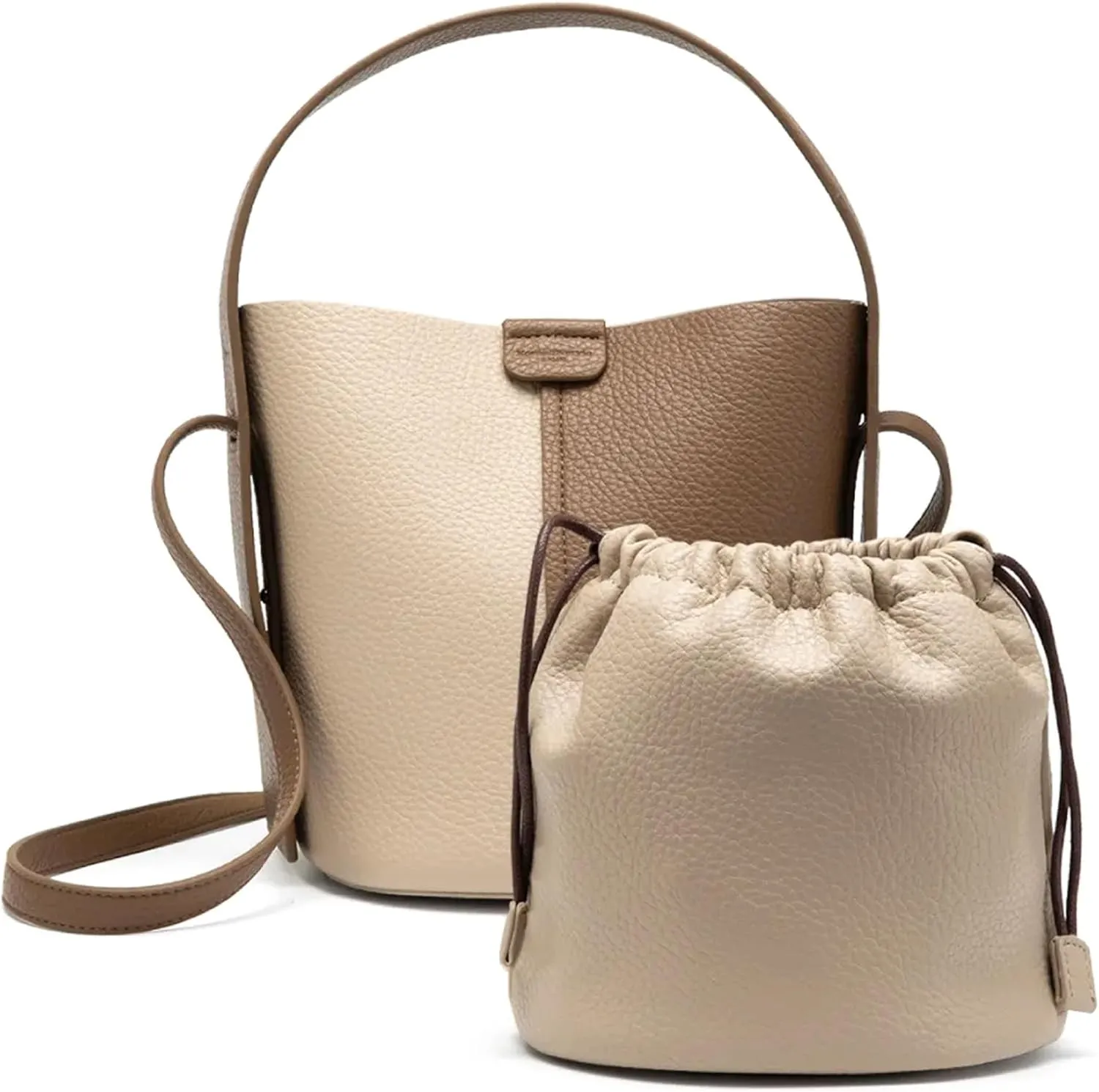 Women's Bucket Bags and Purses Small Drawstring Handbags Hobo Purse Top-handle Crossbody Bag For Women