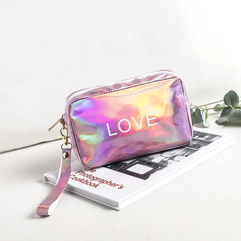 Women's Colorful Transparent Silk Screen Ribbon Cell Crossbody Bags