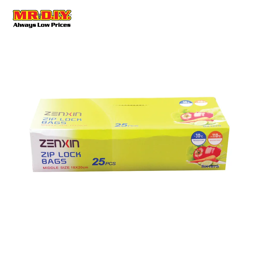 ZENXIN Middle Size Zip Lock Bags BX1678 (25pcs)