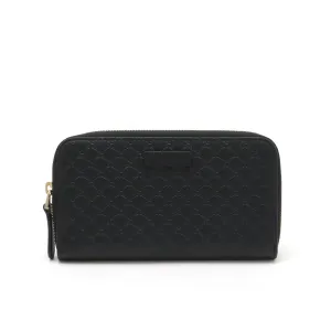 Zip-Around Refined Spring promotion Wallet Leather Gucci Microguccissima