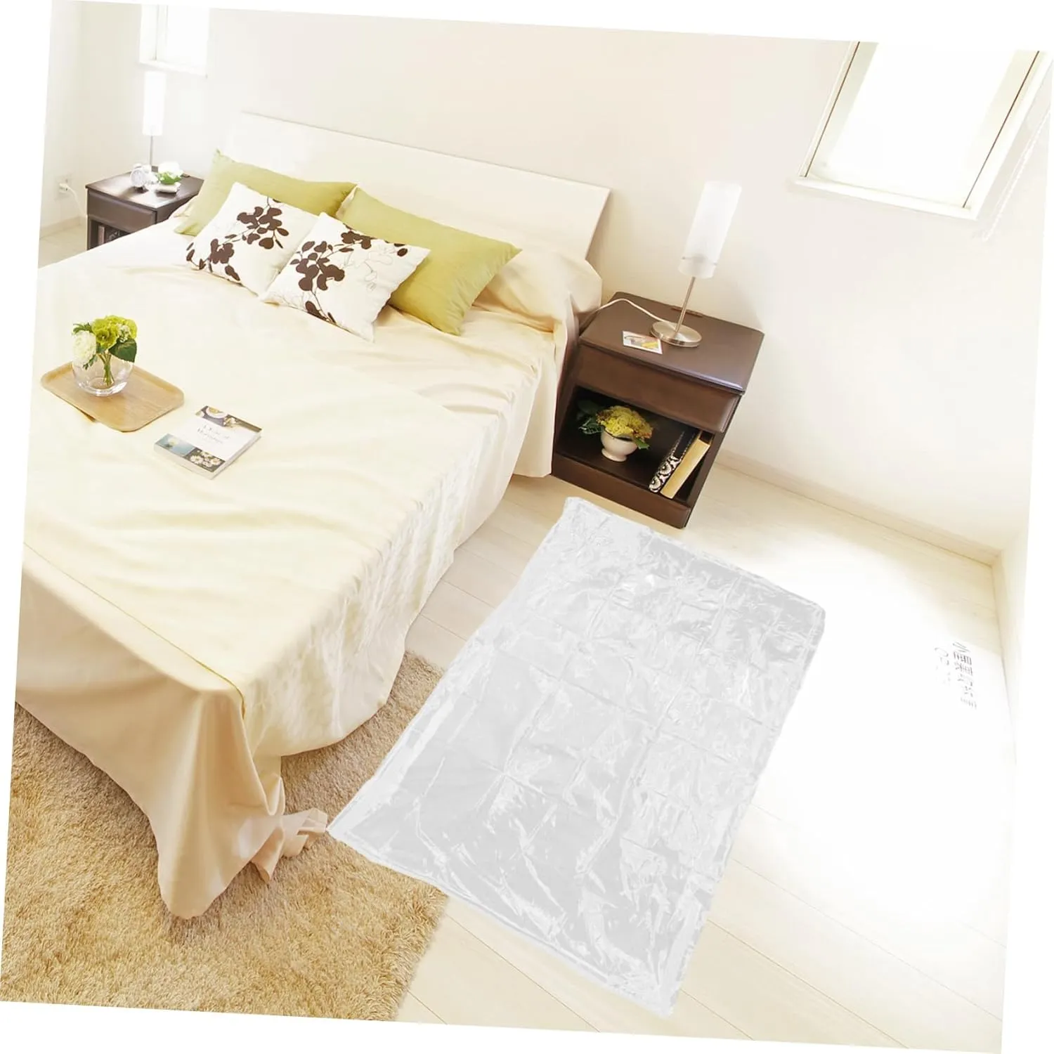 Zipper Mattress Cover Bag for Transparent Mattress Wrapping Bag Design for Mattresses Up to Height