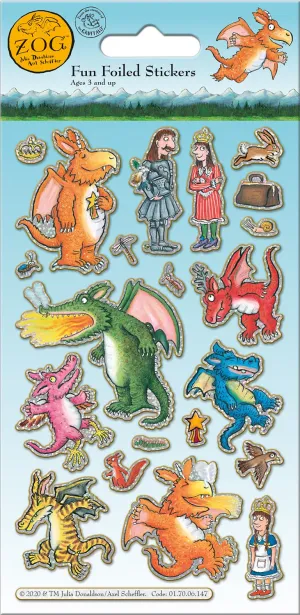 Zog Reusable Foil Stickers